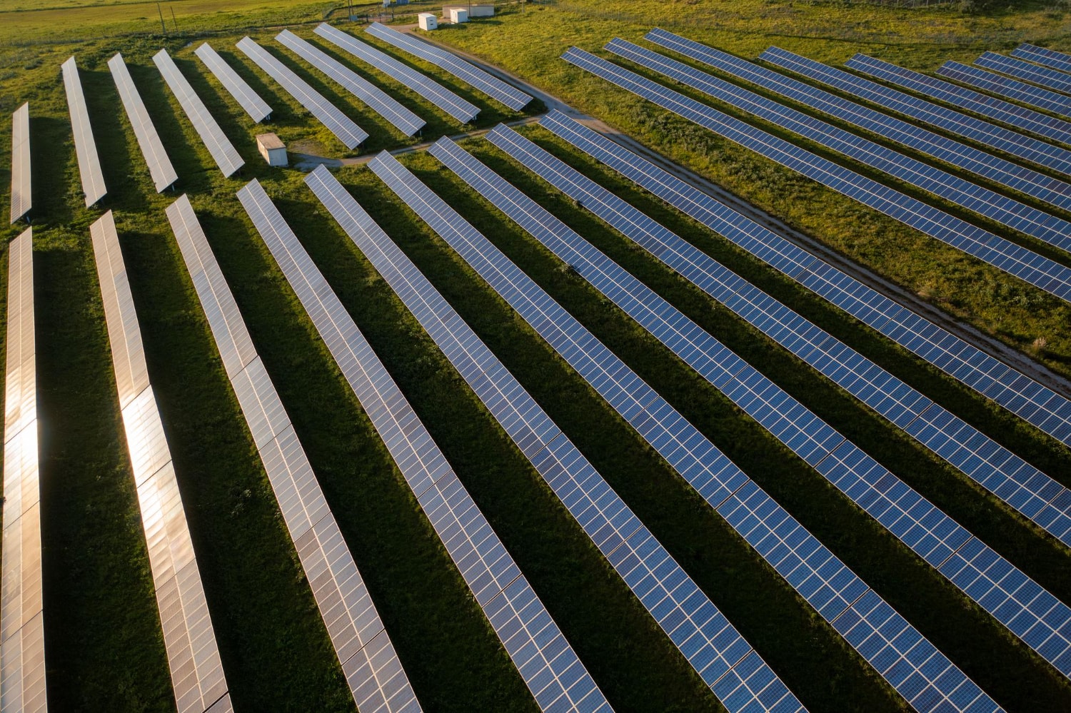 Solar panels at the end of their lifecycle, ready for material recovery